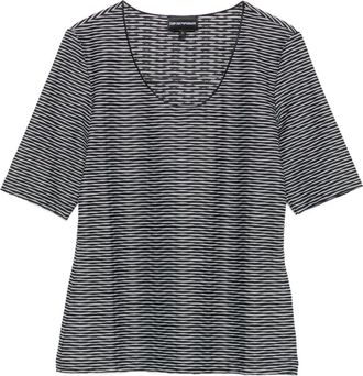 Emporio Armani T-shirt a righe - Grigio