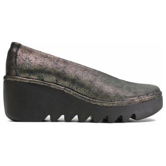 FLY London BESO246FLY Cool Leather Womens Slip On Shoes - Graphite - Size:UK 4