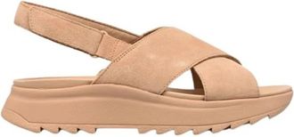 Clarks Dash Lite Wish Sandalen - Dames - Sandalen - Beige - 38 1/2 EU - Leer - Schoenen