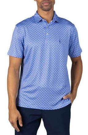 Tailorbyrd Carts & Byrd Print Performance Polo in Denim at Nordstrom Rack, Size Xx-Large