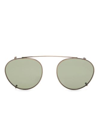 Garrett Leight William clip-on lenses - Brown
