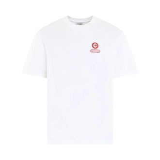Casablanca T-Shirts, male, White, Size: XL White Jersey for Men