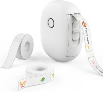 OEM Etiquetadora Port&aacute;til, Etiqueta Continua Impermeable, Etiquetadora Sin Tinta, Mini Etiquetadora Inal&aacute;mbrica Con M&uacute;ltiples Plantillas, Para El Hogar, L
