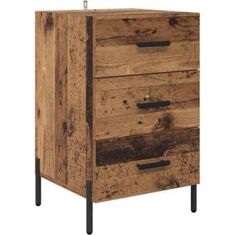 vidaXL Armario de Noche con cajón Madera vieja 40 x 40 x 66 cm vidaXL