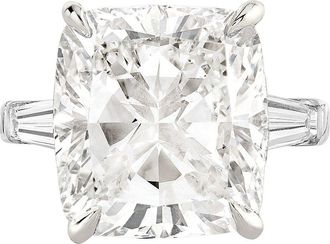 Verde 4ct IGI Certified Lab Grown Cushion Cut Diamond Ring