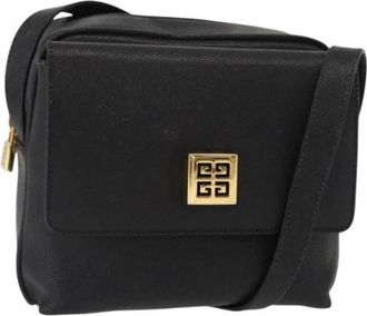 Givenchy Pre-owned Leren Schoudertas - Dames - Vintage Schoudertas - Zwart - ONE Size - Leer - Vintage
