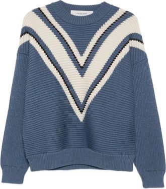 Golden Goose Maglione in lana con scollo a V - Blu