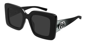 Gucci GG2025S 001 Womens Sunglasses Black Size 49