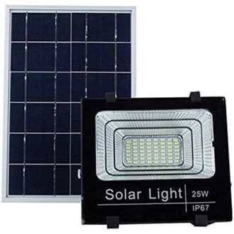 OEM Solar Light 25 W Radio Frecuencia Con Mando A Distancia Ip67 Street Jard&iacute;n Exterior Iluminaci&oacute;n Led Proyector De Paneles Solares