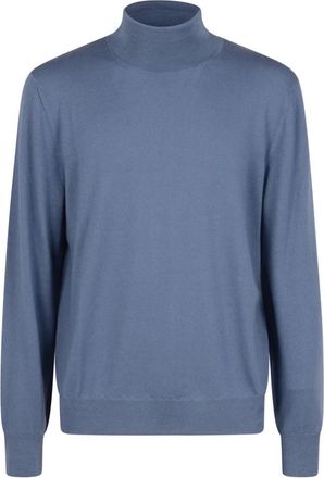 Canali Coltruien - Heren - Cashmere truien - Blauw - XL - Truien & Vesten