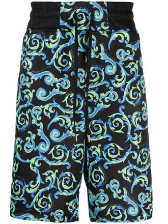 Versace Jeans Couture Bermuda con stampa - Nero