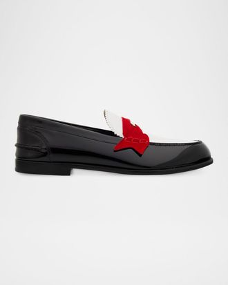 Christian Louboutin Donna Patent Penny Loafers