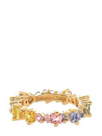 Suzanne Kalan 18kt yellow gold sapphire band ring - women - Sapphire/18kt Yellow Gold - 6