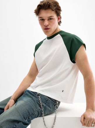 Djab Mens Cap-sleeve baseball T-shirt