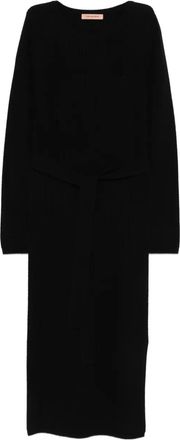 Yves Salomon belted dress - Black