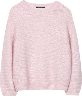 Luisa Cerano Pullover - Dames - Ronde hals truien - Roze - XS - Wol - Truien & Vesten