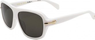 Rag & Bone Womens RNB6005 S 57 VK6 Sunglasses - White - One Size