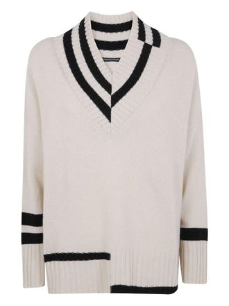 Pierantonio Gaspari Sweater met V-hals - Wit