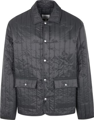 Maison Kitsun&eacute; Gewatteerd Jack - Heren - Zomerjassen - Zwart - XL - Jassen