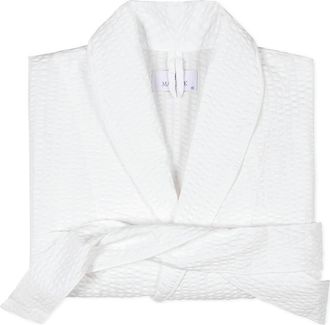 Matouk Matteo Stripe Robe in White at Nordstrom, Size Medium/large