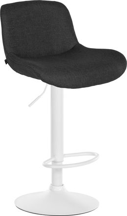 Clp Sgabello Solon Bianco Nero Velluto