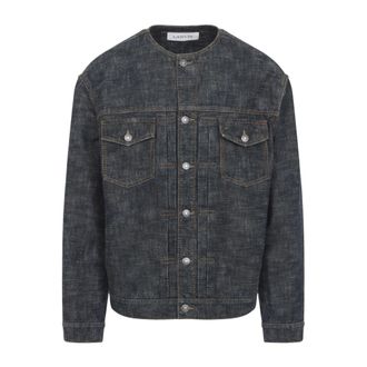 Lanvin Heren, Jassen, Blauw, Maat: L Denim