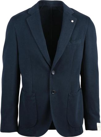 L.B.M. 1911 Fitted Blazer Jacket in Cotton-Cashmere Blend