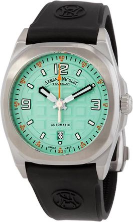 Armand Nicolet JH9 Automatic Aqua Blue Dial Mens Watch A660HAA-ZO-GG4710N