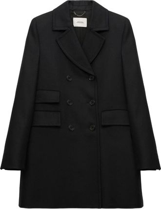 Dorothee Schumacher double-breasted felted coat - Black