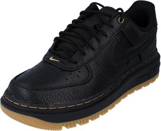 Nike DB4109-001 AIR Force 1 Luxe Men Black/Black-BUCKTAN-Gum Yellow UK 5