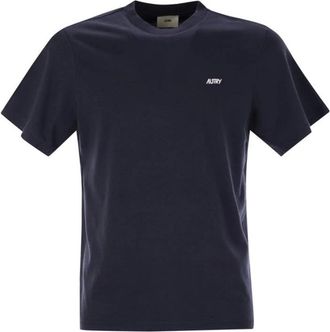 Autry Logo T-shirt - Heren - T-shirts - Blauw - M - Katoen - Tops