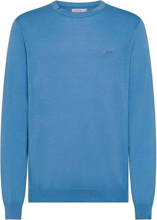 Sun 68 Truien & Vesten, Heren, Blauw, 2Xl, Katoen, Casual katoenen T-shirt met iconisch logo