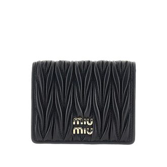Miu Miu Matelass&eacute; nappa leather bi-fold wallet Woman One Size
