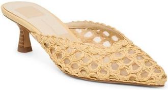Dolce Vita Cleo Loop Mule in Natural Raffia at Nordstrom, Size 6.5
