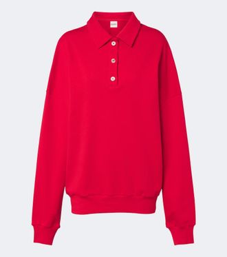 Norba Julia cotton jersey polo sweatshirt