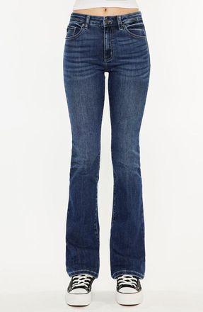 Kancan Marla High Rise Skinny Bootcut Jeans in Medium Wash at Nordstrom, Size 31