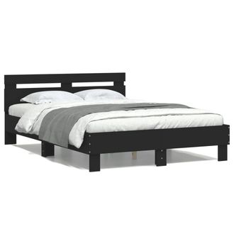 Berkfield Home Bed Frame without Mattress Black 120x200 cm | Size: Small Double