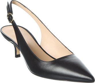 Stuart Weitzman Leigh 50 Leather Slingback Pump