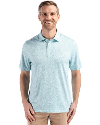 Cutter & Buck Pike Eco Flora Print Recycled Mens Polo