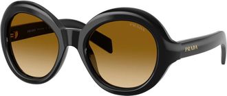 Prada PR D08Su Zonnebril - unisex - Zonnebrillen - Zwart - 53 MM - Accessoires
