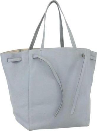 Celine Pre-owned Tote Bags, female, Blue, Size: ONE SIZE Pre-owned Leather Tote