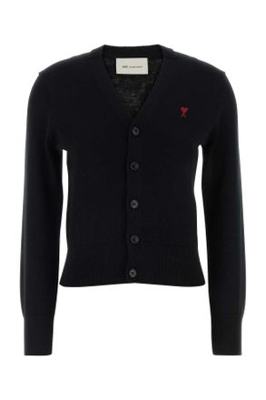 Ami Ami Black Wool Cardigan