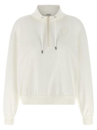 Brunello Cucinelli White Heraldic coat of arms sweatshirt