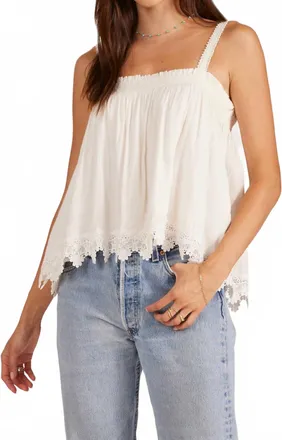 bobi Malaga Tank Top In White