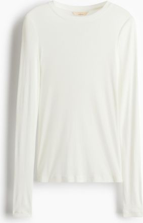 H&M Jerseyshirt aus Pima-Baumwolle - White