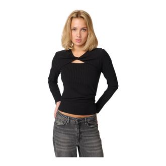 MY ESSENTIAL WARDROBE BustaMW LS Blouse - Dames - Tops - Zwart - Maat: M