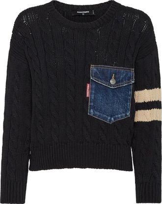 Dsquared2 Maglione con tasca - Nero
