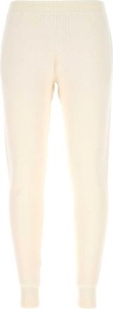 Prada Ivory Stretch Cashmere Blend Joggers