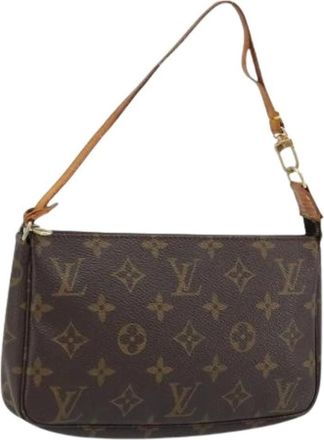 Louis Vuitton Pre-owned Shoulder Bags, female, Brown, Size: ONE SIZE Pre-owned Pouch