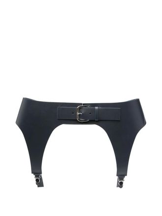 Jean Paul Gaultier leather garter belt - women - CALFSKIN - 85 - Blue
